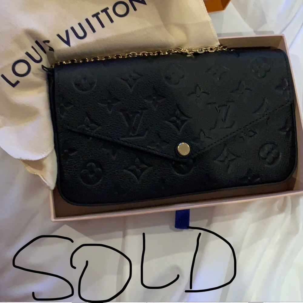 100% Authentic Louis Vuitton Pochette Felicie GM